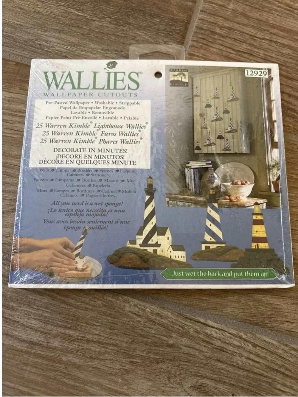 Wallis Lighthouse Wallpaper Cutouts - Blue/Yellow